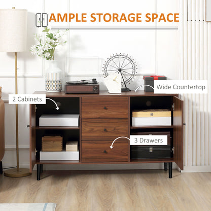 Rustic kitchen storage sideboard buffet cabinet