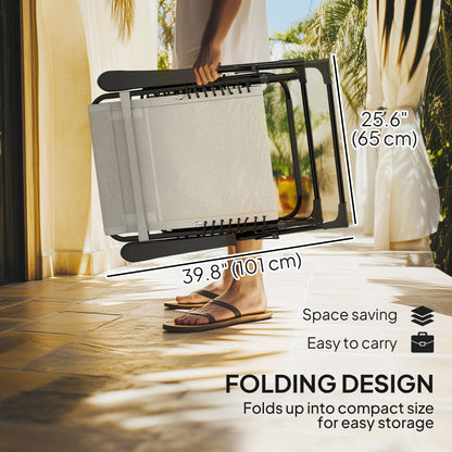 5-Position Zero Gravity Folding Outdoor Lounge Chair