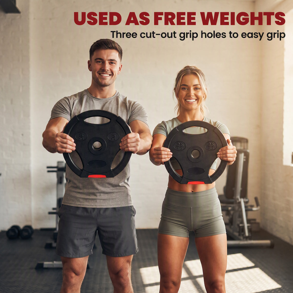 Weight Plates 1-Inch Set 44 lb