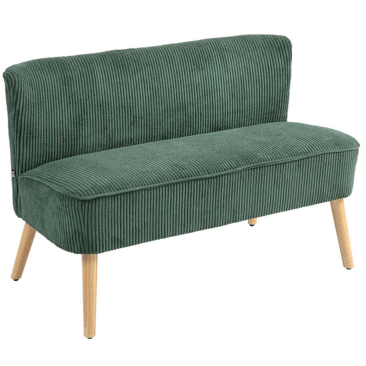 Sofa 2 seater modern upholstered rubber wood legs