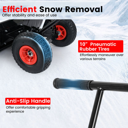 Pelle à neige à roulettes réglable 91 cm