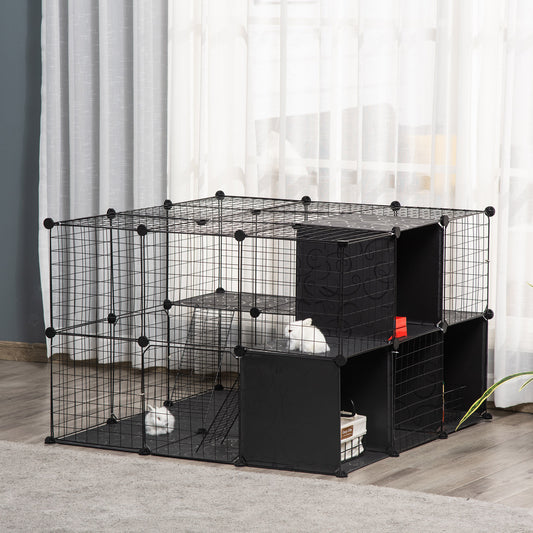 Modular metal small animal playpen