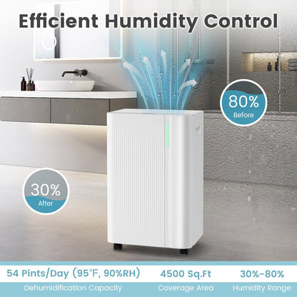 Déshumidificateur 25 L pour grande pièce 418 m²