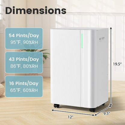 Déshumidificateur 25 L pour grande pièce 418 m²