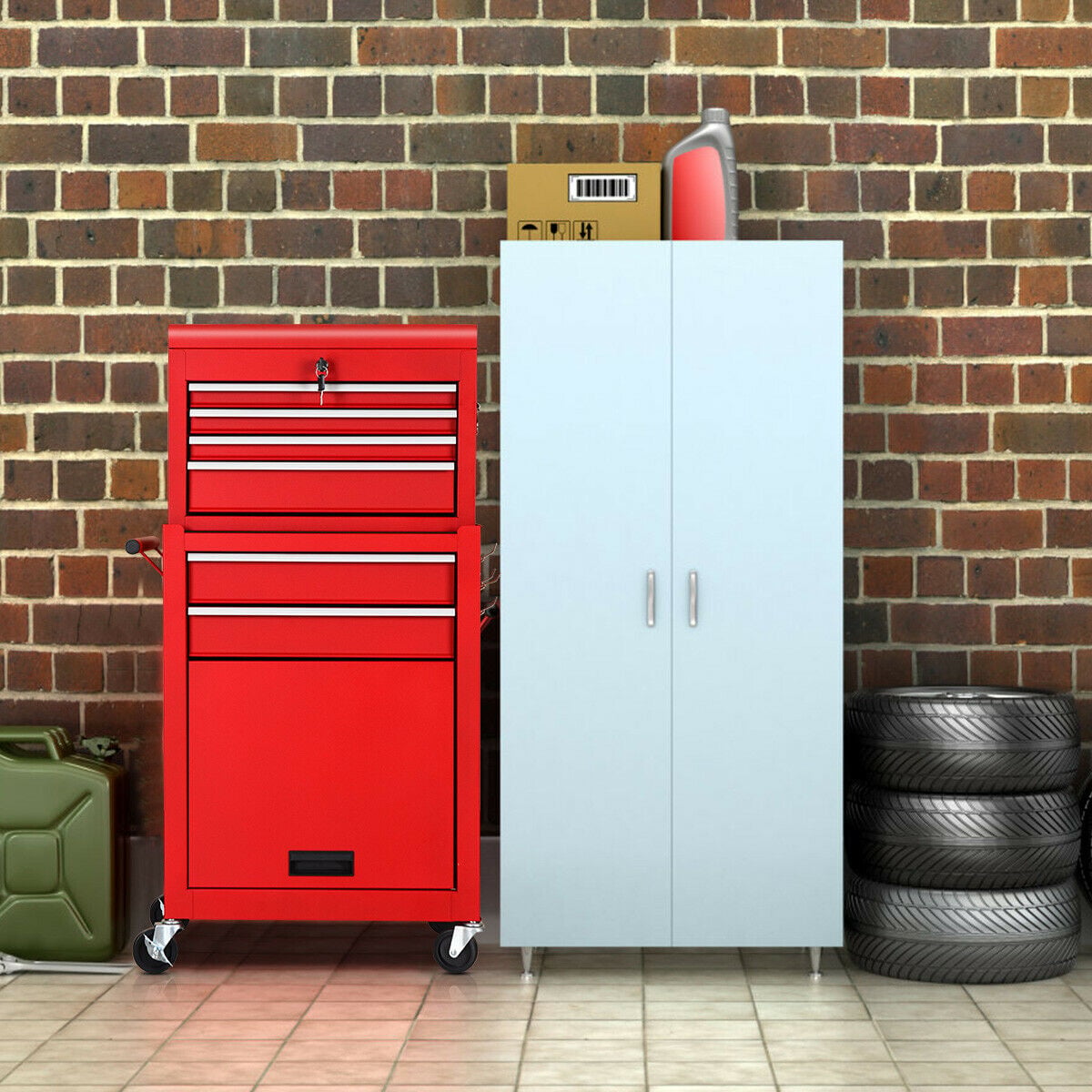Coffre à outils roulant pour le garage