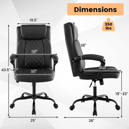 Chaise de bureau ergonomique haute