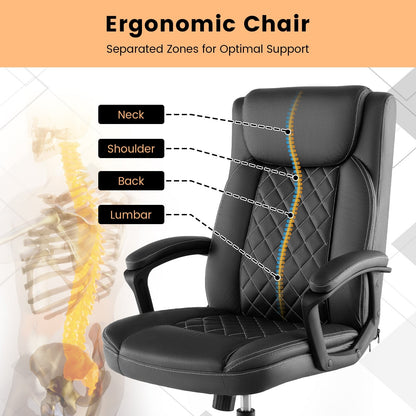 Chaise de bureau ergonomique haute
