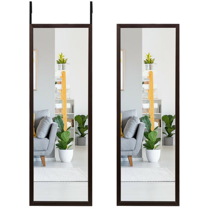 Miroir de porte sur pied en métal