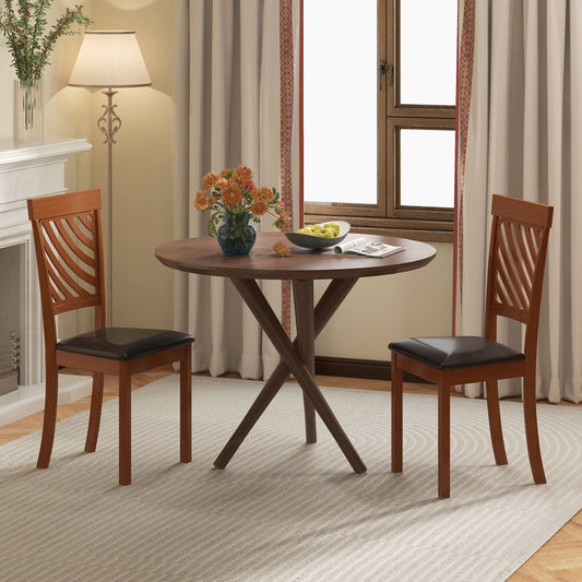 Chaises de salle à manger en bois — Lot de 2
