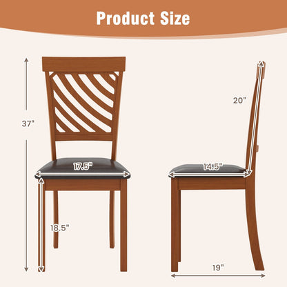 Chaises de salle à manger en bois — Lot de 2