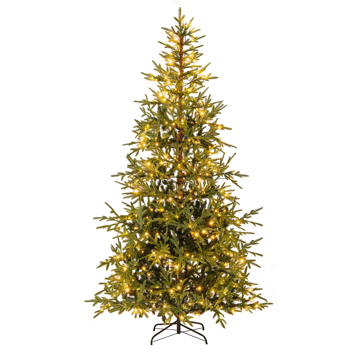 Arbre de Noël artificiel pré-éclairé à charnières