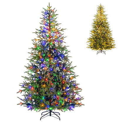 Arbre de Noël artificiel pré-éclairé à charnières