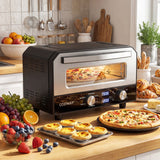 Countertop electric pizza oven for 30 cm pizza