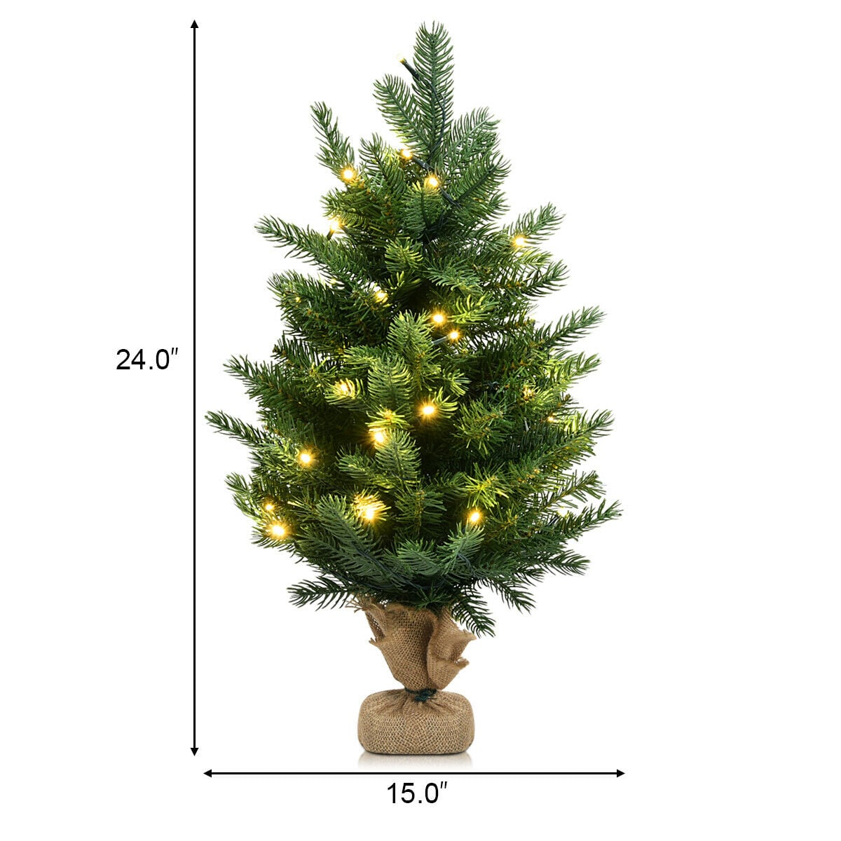 Arbre de Noël artificiel de table 61 cm