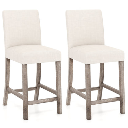 Tabouret de comptoir avec dossier — Lot de 2