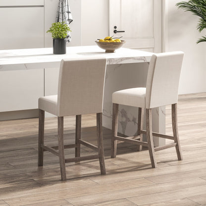 Tabouret de comptoir avec dossier — Lot de 2