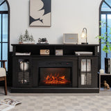 TV Stand with 1400W Electric Fireplace