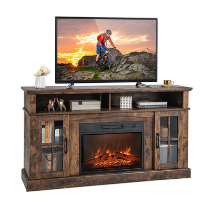 Meuble TV avec foyer électrique de 1400 W