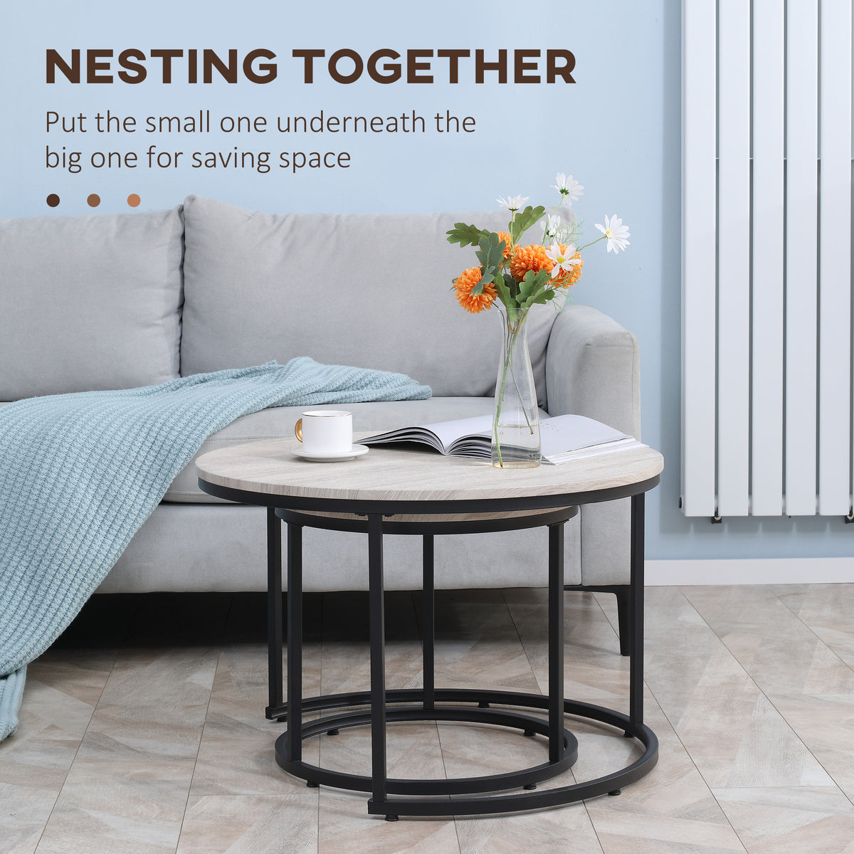 Nesting Coffee Table Set — Set of 2
