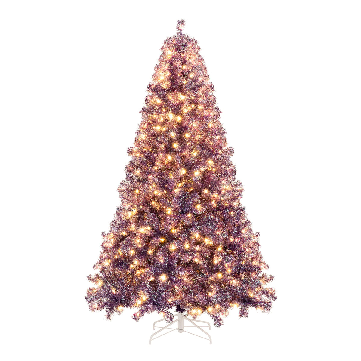 Arbre de Noël artificiel lumineux pré-éclairé de 183 cm