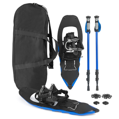 Raquettes à neige 64 cm avec bâtons de marche — Lot de 2