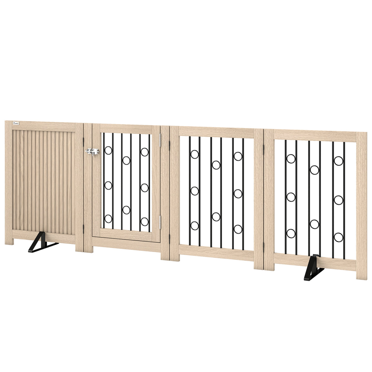Freestanding Folding 3-Panel Pet Gate