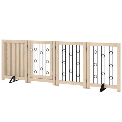 Freestanding Folding 3-Panel Pet Gate