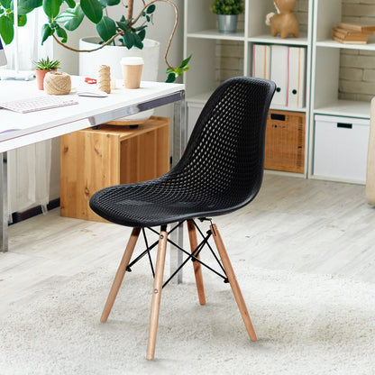 Chaises de salle à manger modernes en plastique — Lot de 4