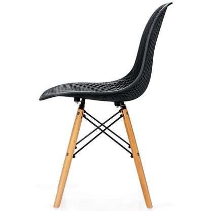 Chaises de salle à manger modernes en plastique — Lot de 4