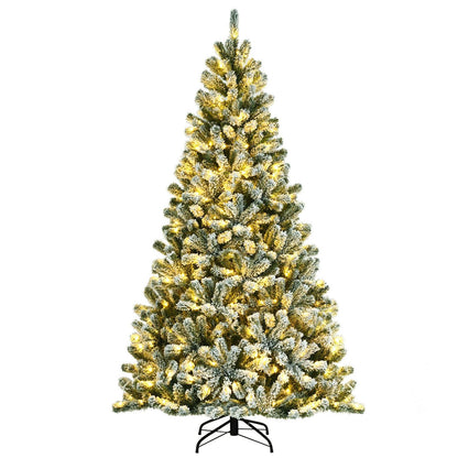 Arbre de Noël artificiel floqué de neige 183 cm