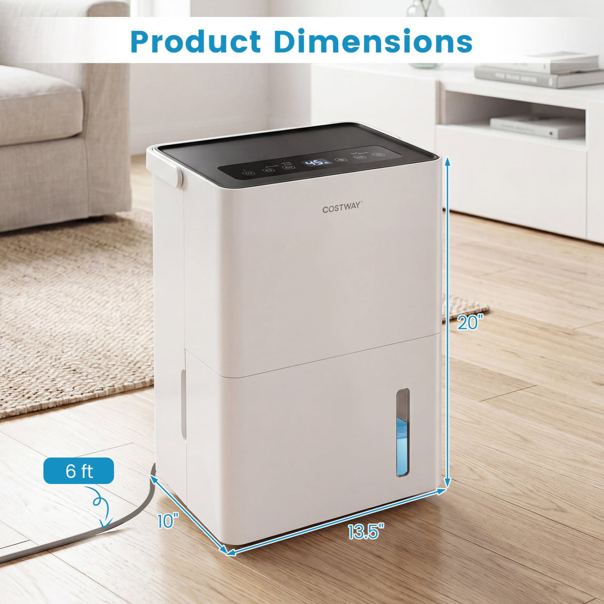 Déshumidificateur intelligent grand débit 370 L