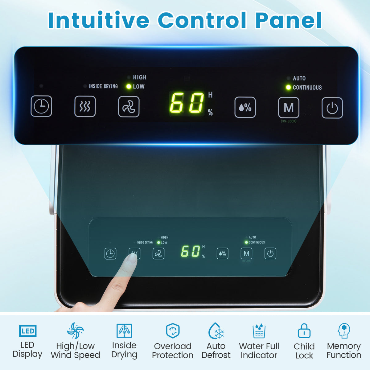 Déshumidificateur intelligent grand débit 370 L