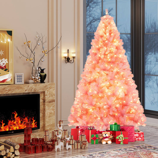 Arbre de Noël artificiel pré-éclairé de 229 cm