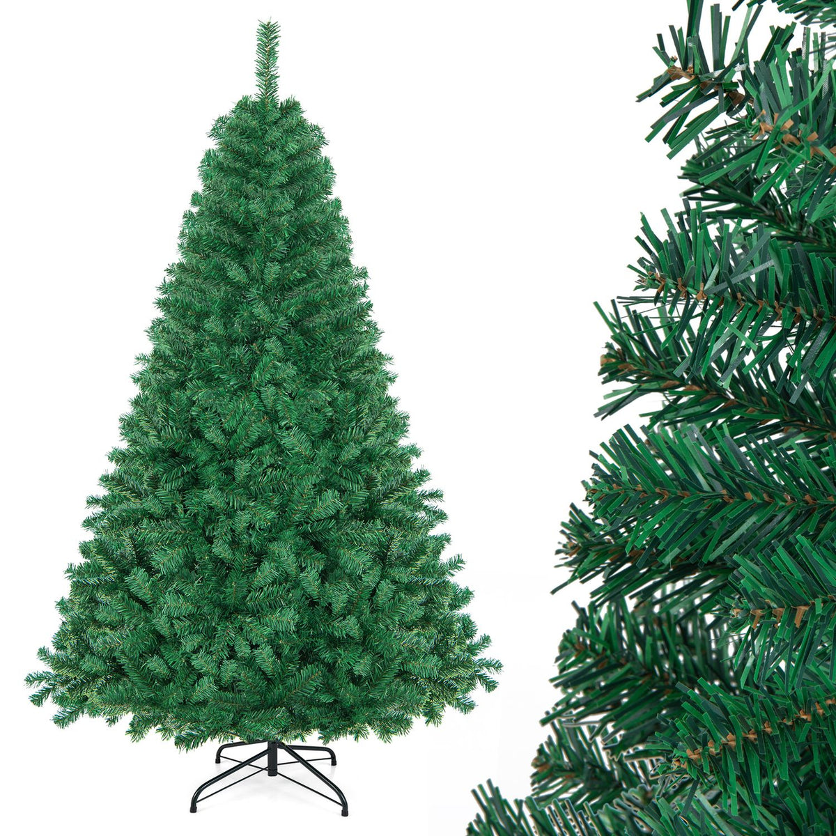 Arbre de Noël artificiel en PVC avec support en métal