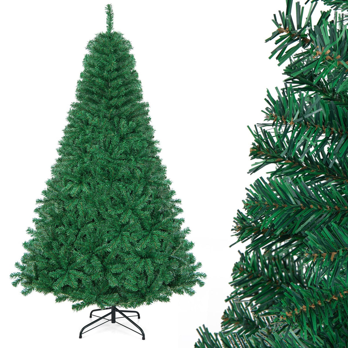 Arbre de Noël artificiel en PVC avec support en métal