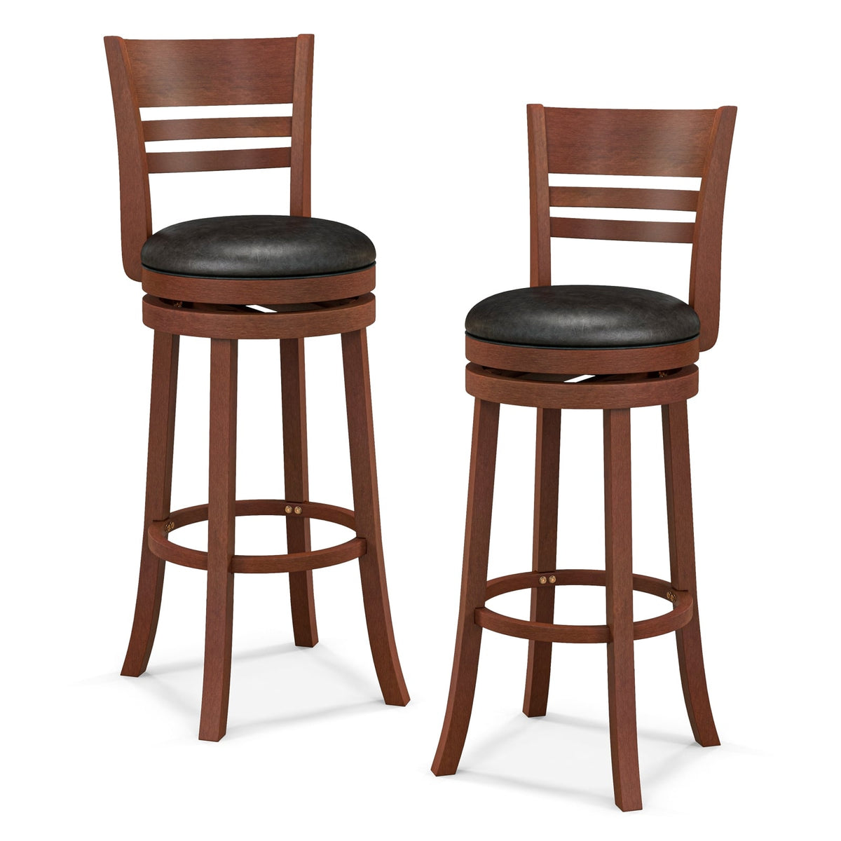 Tabouret de bar pivotant en similicuir — Lot de 2