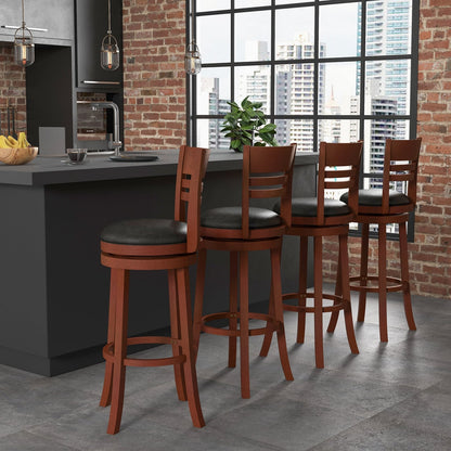 Tabouret de bar pivotant en similicuir — Lot de 2