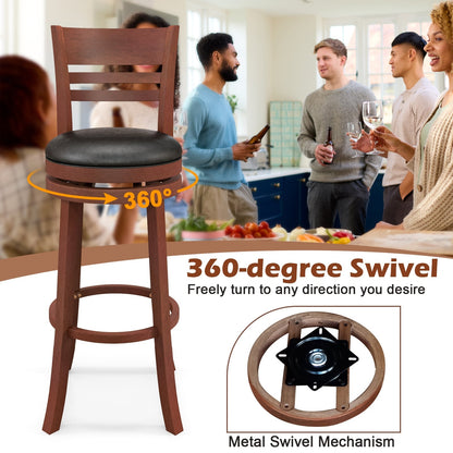 Tabouret de bar pivotant en similicuir — Lot de 2