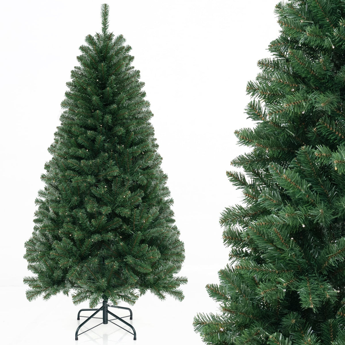 Arbre de Noël artificiel pré-éclairé avec lumières DEL