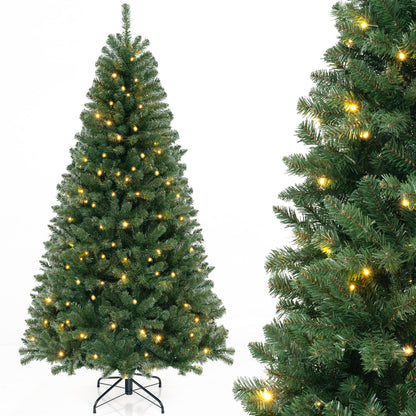 Arbre de Noël artificiel pré-éclairé avec lumières DEL