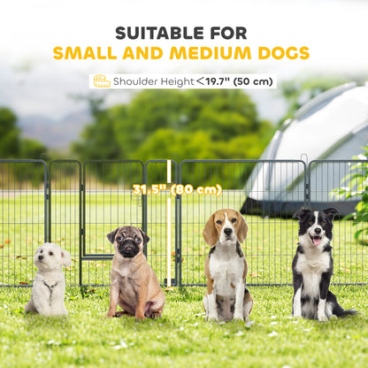 Heavy-duty modular steel dog playpen