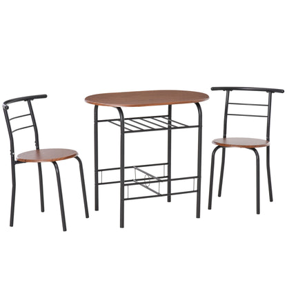 3-Piece Kitchen Table and Chairs Dining Set