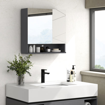 Wall mounted medicine cabinet with mirror