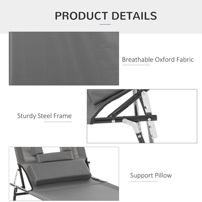 Tumbona plegable con orificio facial ajustable