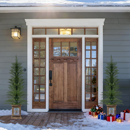 Arbre de Noël artificiel en pot de 122 cm — Lot de 2