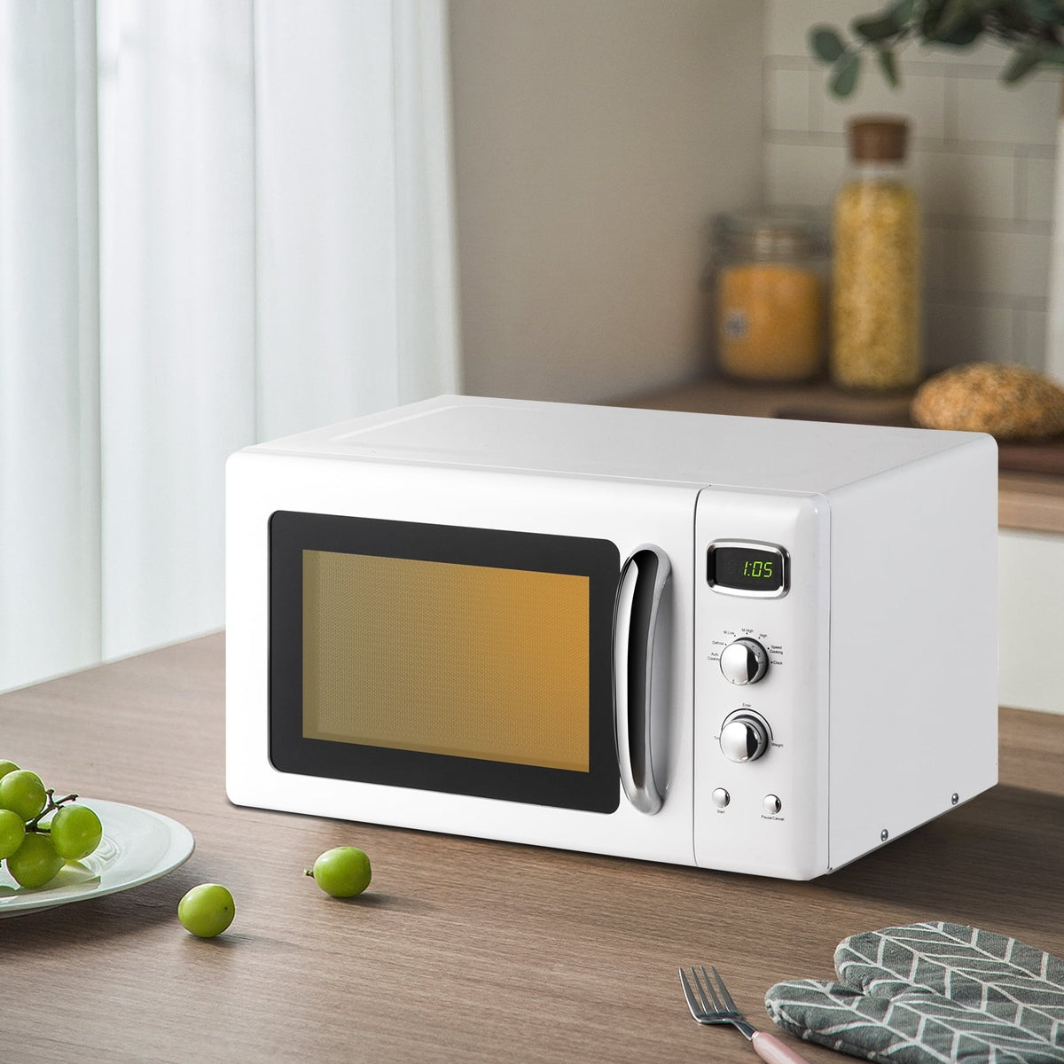 Four à micro-ondes rétro compact 25 L