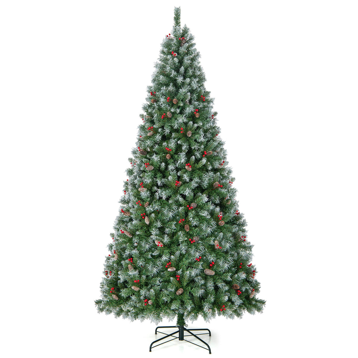 Arbre de Noël artificiel pré-éclairé de 152 cm avec lumières