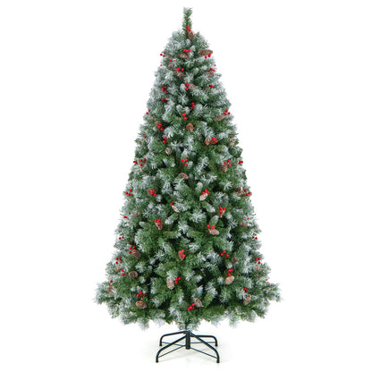 Arbre de Noël artificiel pré-éclairé de 152 cm avec lumières