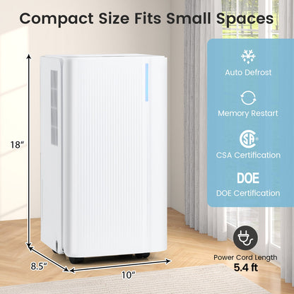Déshumidificateur portable 15 L pour sous-sol
