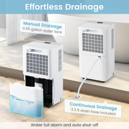 Déshumidificateur portable 15 L pour sous-sol